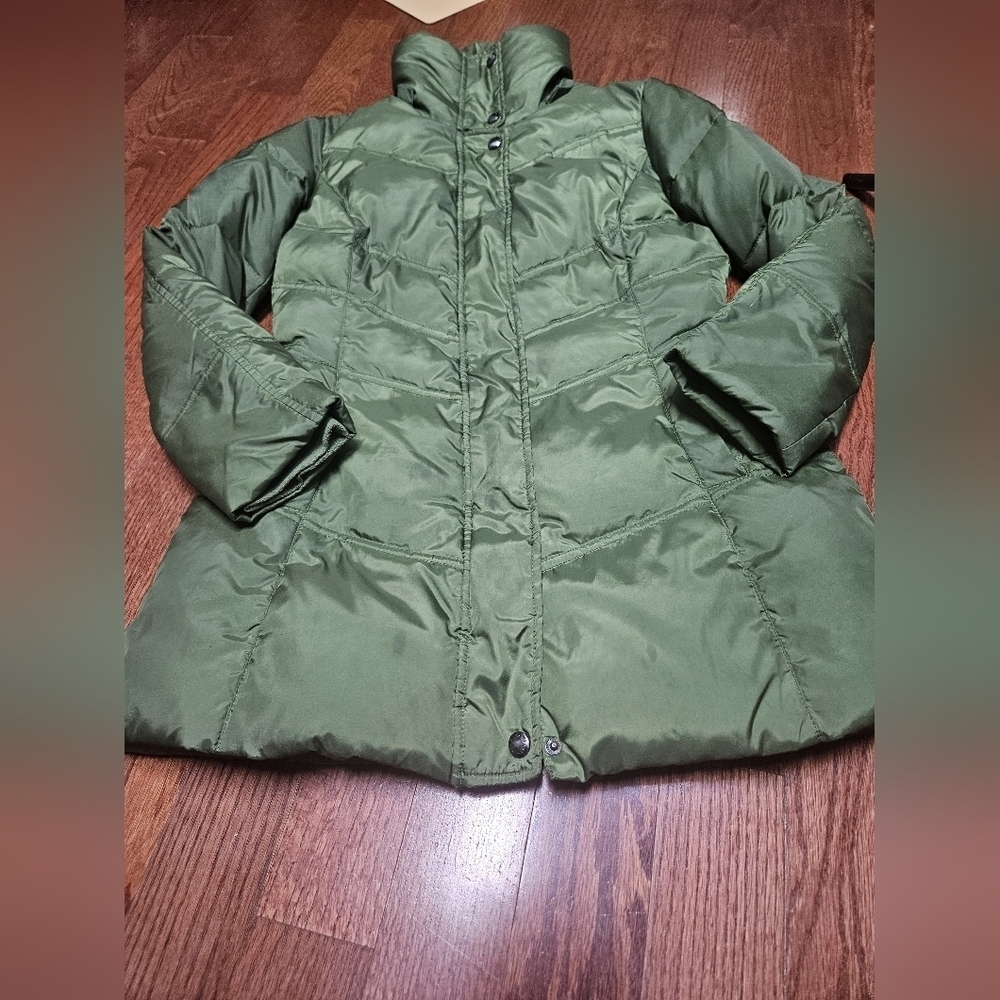 Marc New York Green Puffer Jacket Lightweight Quilted Design